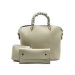 3 Piece Alora Tote Bag Set for Women - Beige