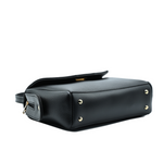 Modern Crossbody Handbag for Women - Black Vegan Leather Purse