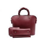3 Piece Alora Tote Bag Set for Women - Maroon