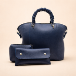 3 Piece Alora Tote Bag Set for Women - Blue