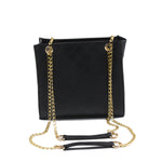 Regalia Long Chain Crossbody Bag Black detail