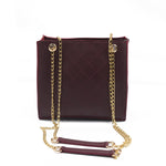 Regalia Long Chain Crossbody Bag Maroon detail