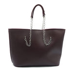 Large Capacity Tote Bag Dark Brown side