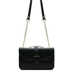 Stylisha crossbody chain bag - Black side view