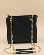 Regalia Long Chain Crossbody Bag Black