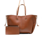 Flexo Tote Bag for Women - Brown Large Capacity Handbag