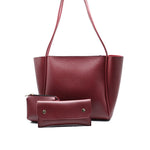 Urban Carry Tote Bag for Women - Maroon with Wallet & Pouch