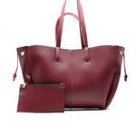 Flexo Tote Bag for Women - Maroon Large Capacity Handbag