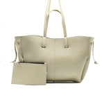 Flexo Tote Bag for Women - Beige Large Capacity Handbag